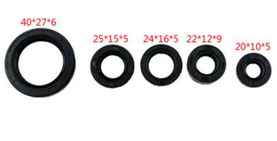 Motorcycle Engine Rubber Oil Seal Set For Suzuki GN125 GS125 Engine Accessories