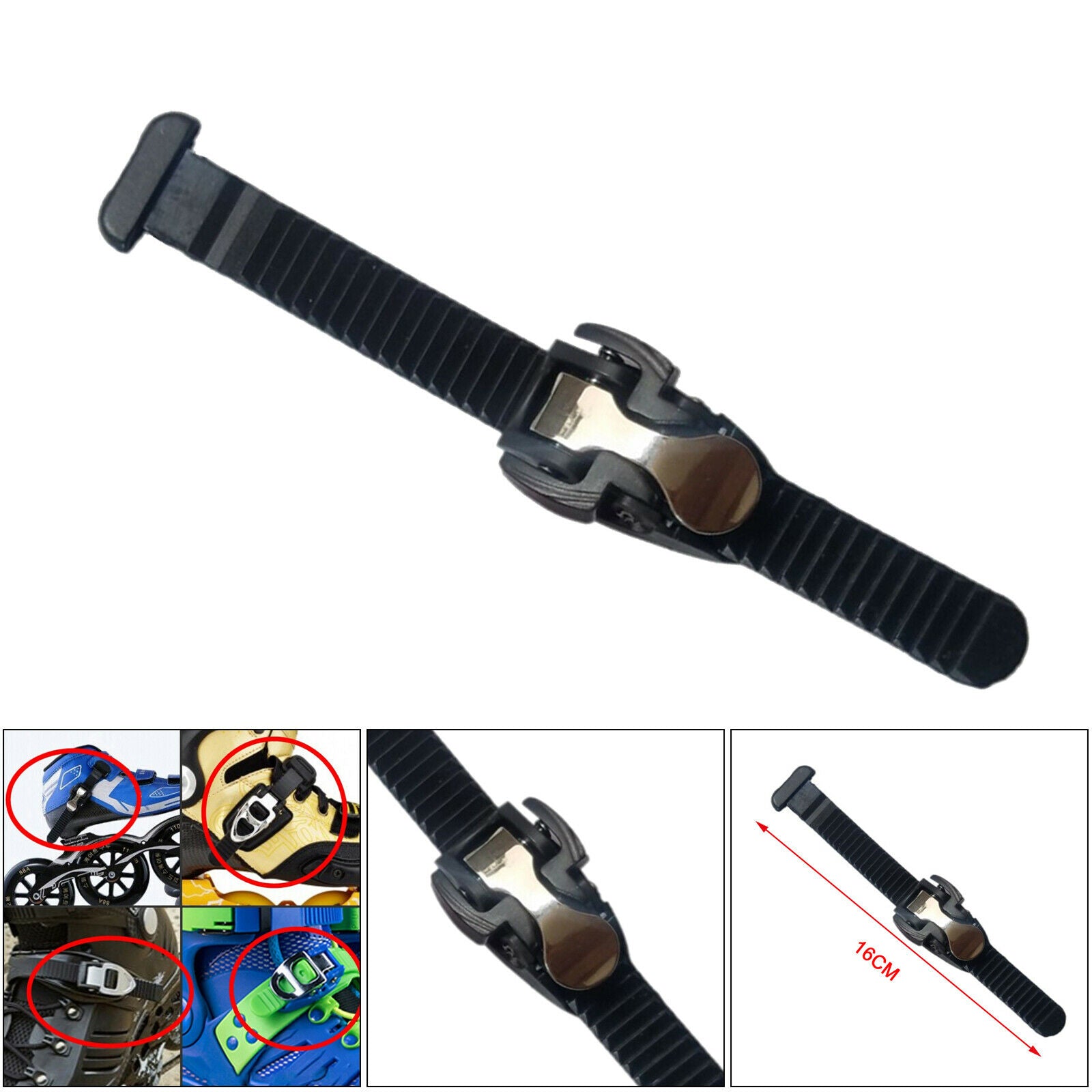 Sturdy Inline Skate Energy Strap with Buckle T Shape Tight Belt Repair Tool