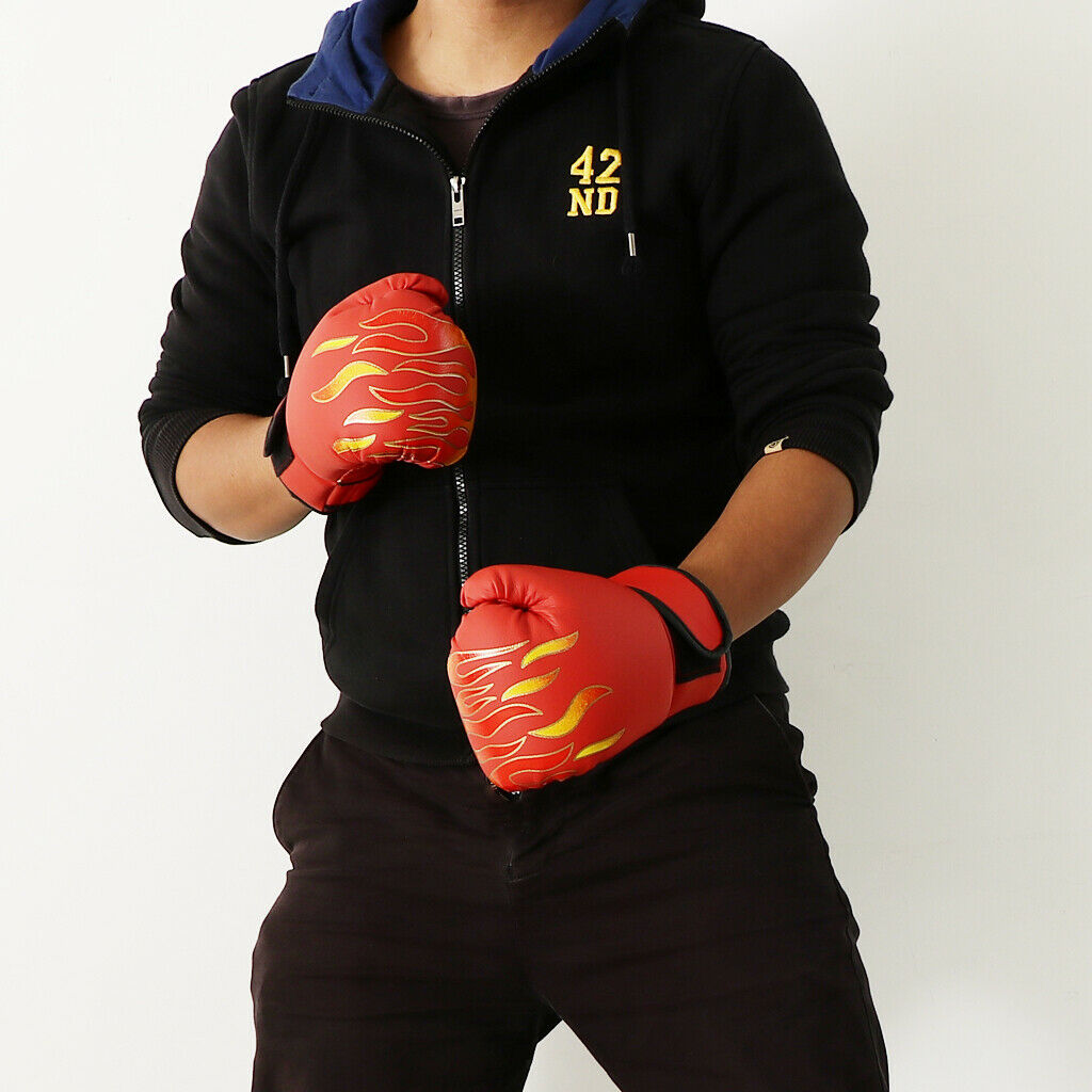 2 Boy Girl PU Leather Boxing Gloves Kids Junior Kickboxing Punch Glove Mitt
