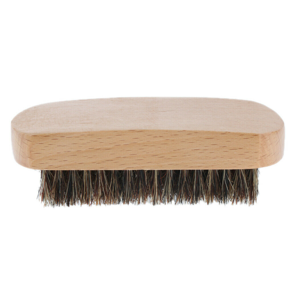 Pocket Wood Beard Brush Mustache Grooming Brush for Salon Barber or Home Use