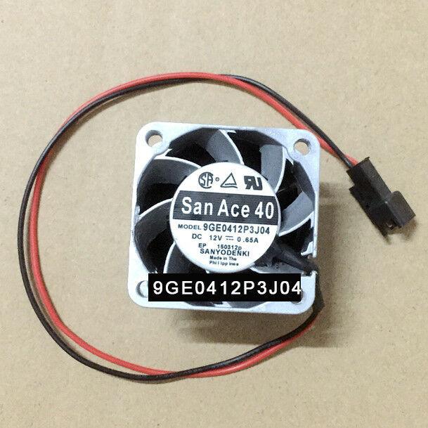 For SANYO 9GE0412P3J04 Aluminum frame Axial cooling fan DC12V 0.65A 40*40*28MM