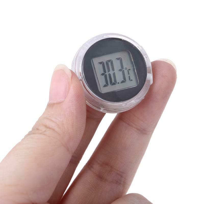 Digital Thermometer Motorbike Interior Watches Instrument Accessories Waterproof