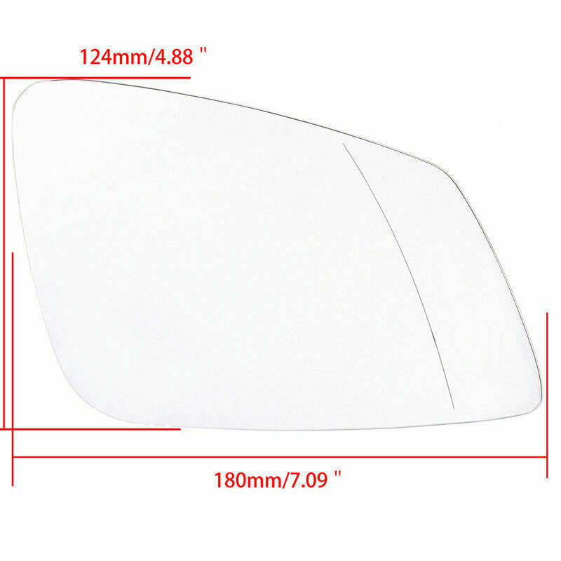 Pair Side Rearview Mirror Glass Heated Fit BMW 5/6/7-Series E60 E61 F+ 2007-2017
