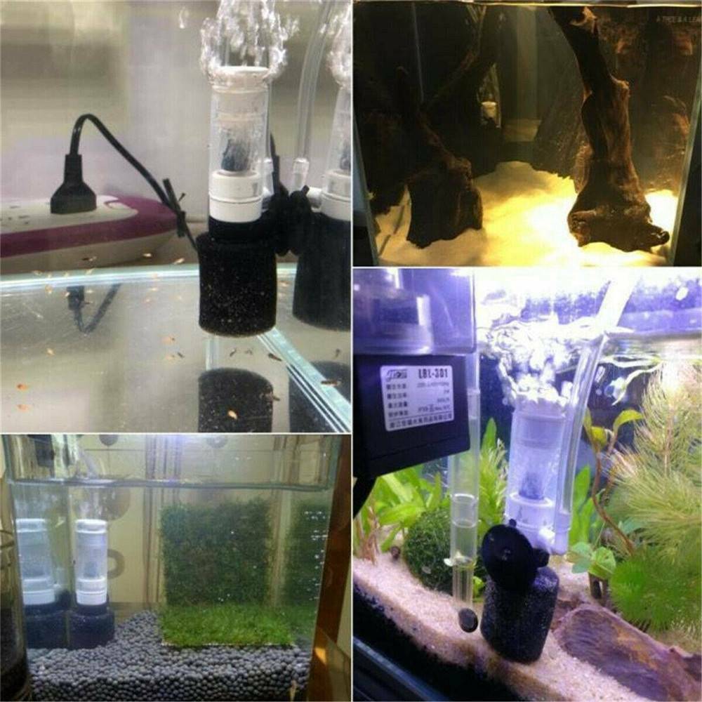 Mini Aquarium Filter Fish Tank Super Mute Pneumatic Filter Purification Tool 1PC