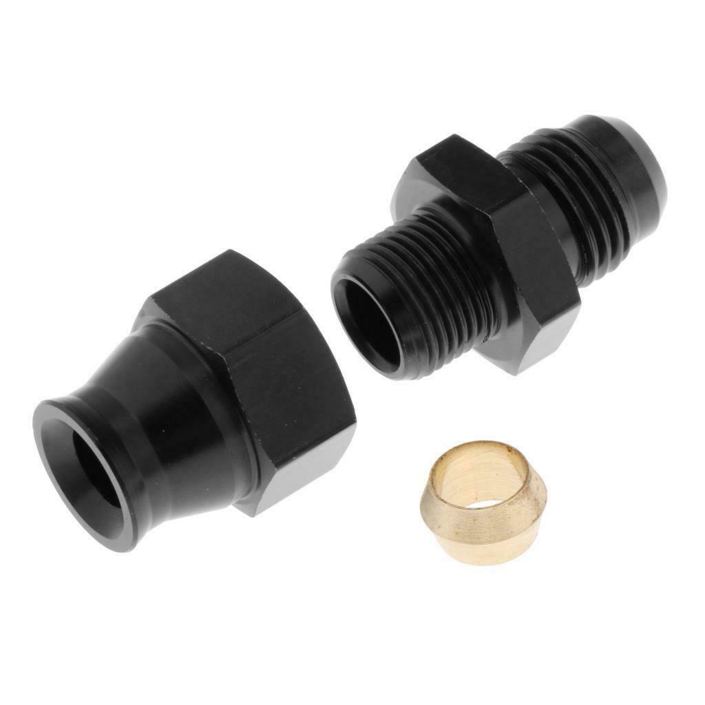 5/16 "8mm OD Alloy Tube to 6AN Male Flare Pipe Fitting Adapter Alumini