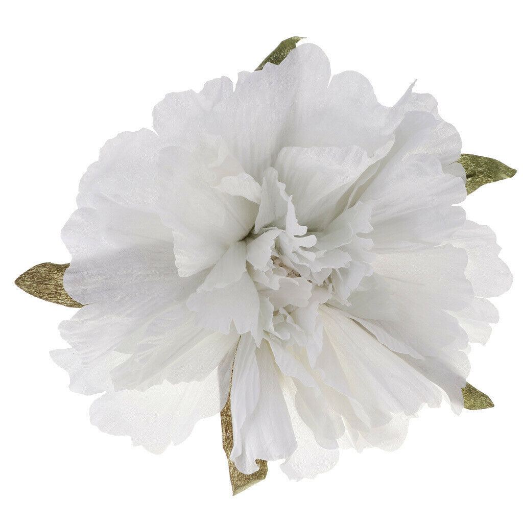 60cm Big Artificial Silk Peony Flower Wedding Party Backdrop Decor White