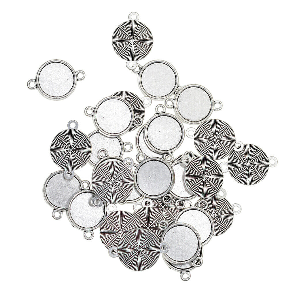 30 Pieces Fit 14mm Single Sided Double Loop Hanging Classic Cameo