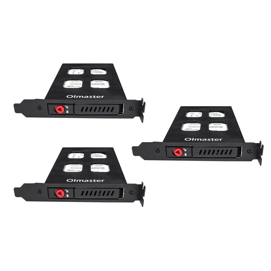 2.5in SATA HDD Bay Hot Swap Backplane Mobile Rack 7.0/9.5mm HDD/SSD Black