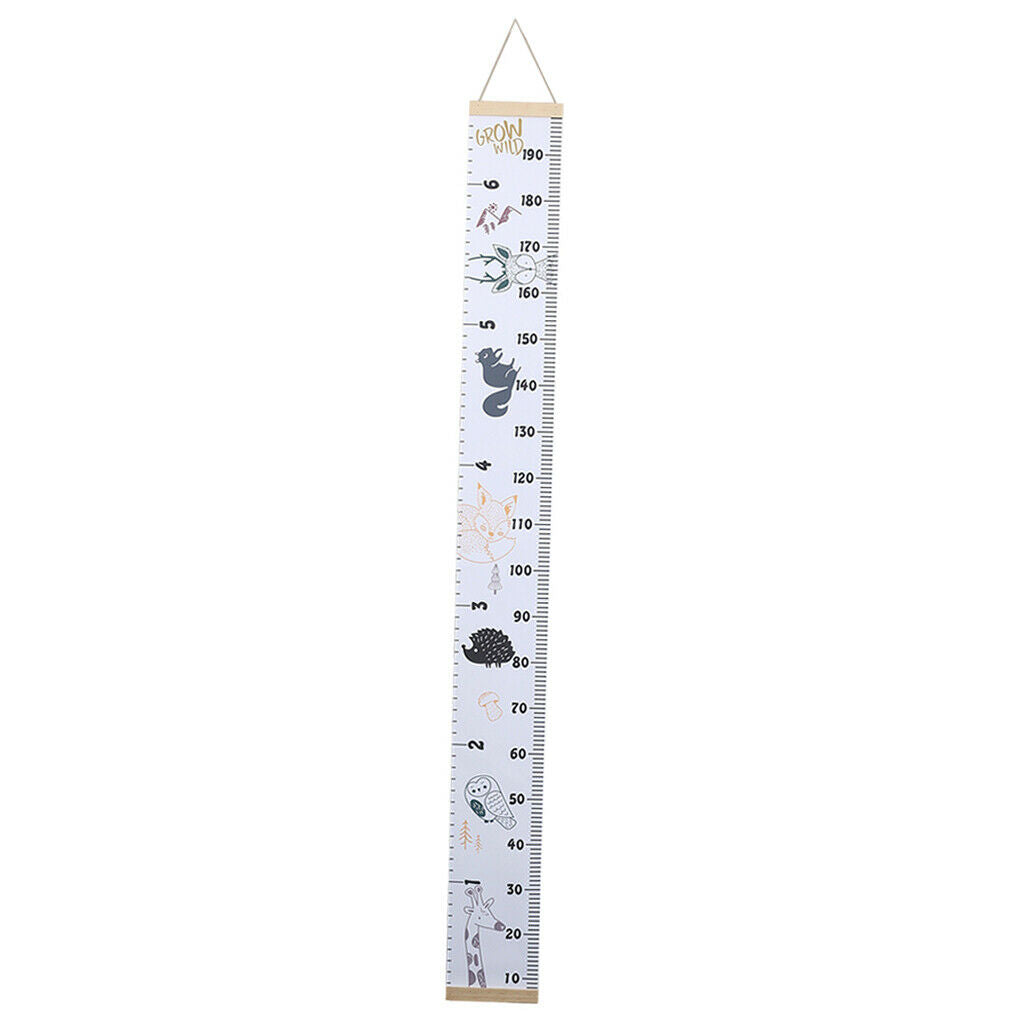 2 Pack Height Wall Ruler Grow Chart Children Kid Hanging Measure Multicolor