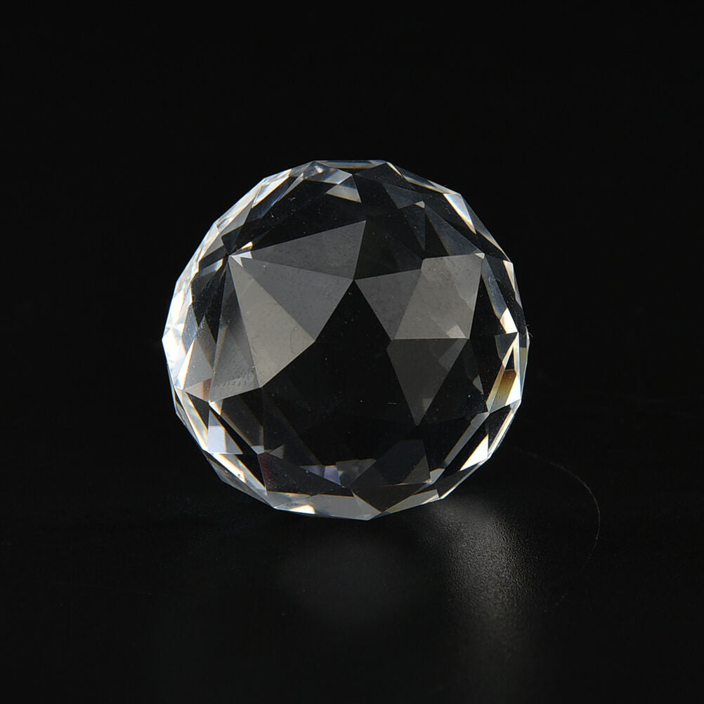 Clear Crystal Glass Chandelier Light Ball Prisms Suncatcher Drop Pendant .l8