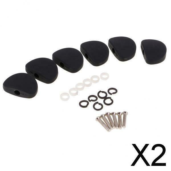 2X Guitar Tuning Pegs Key Tuners Machine Heads Replacement Buttons Knobs Handle