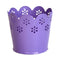Multi-function Hollow Flower Pencil Holder Metal Desktop Organizer Barrels