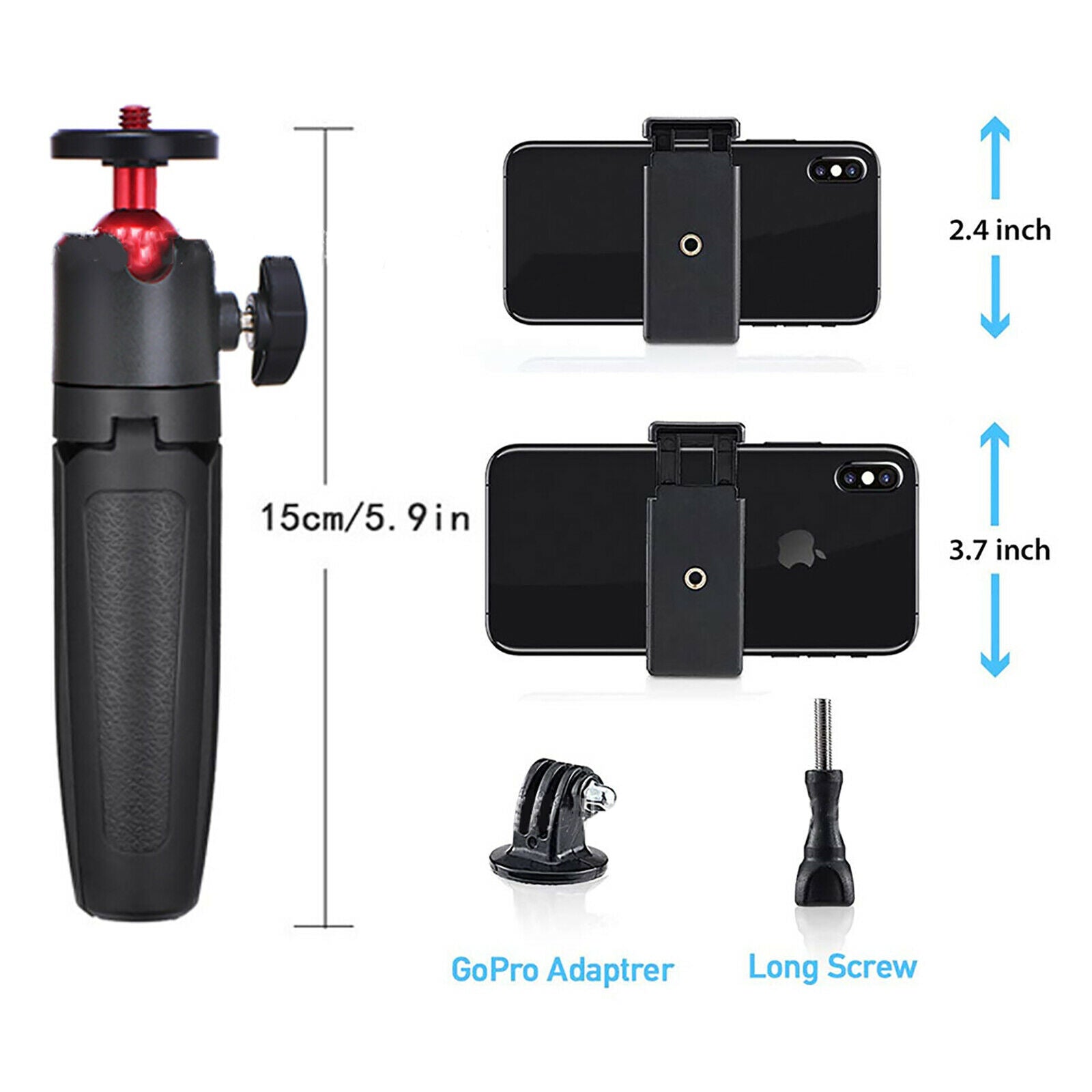 For GoPro Hero 8 Black OSMO Action Sport Camera Mini Selfie Stick Tripod Kits