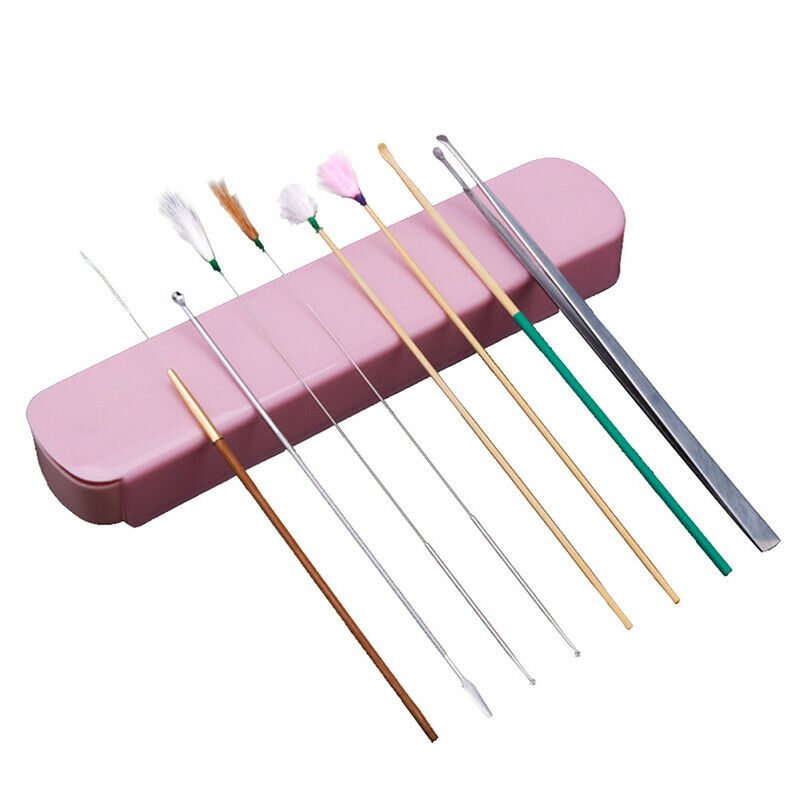 8pcs Ear Wax Pickers Set Ear Cleaner Spoon Wax Remover Removal Ear Cleani.l8
