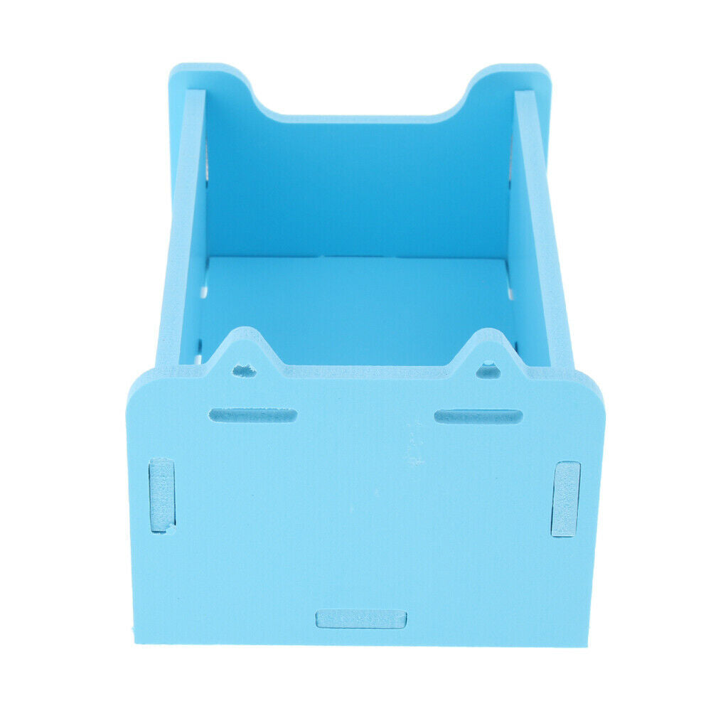 Small Animals Hamster Sauna Sand Bath Room Shower Bathing Pool Blue
