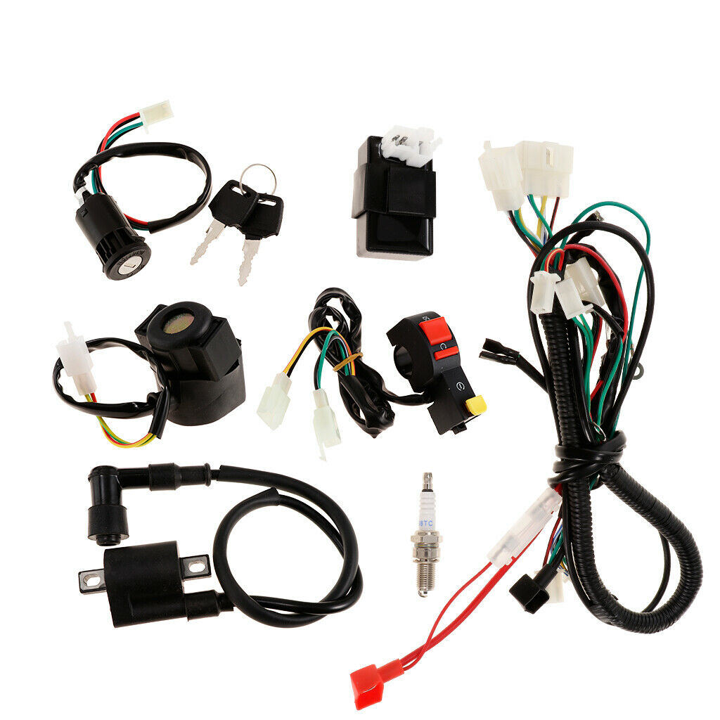 Motorcycle Motorcross Wiring Harness CDI Relay Kit For