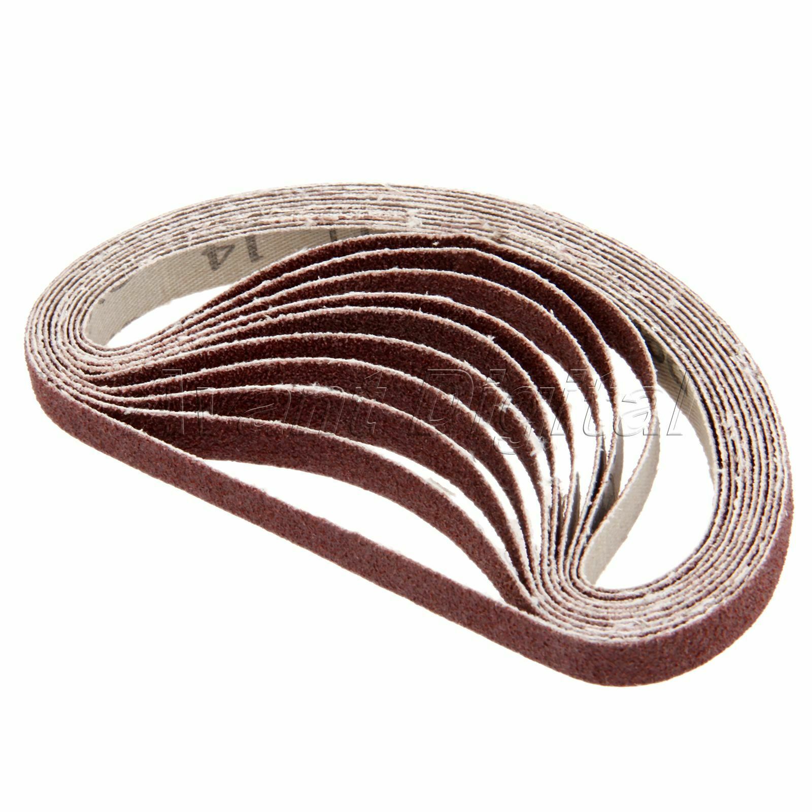 Aluminium Oxide 80# Grit Sharpening Belts Sander Abrasive Sanding Paper 10pcs