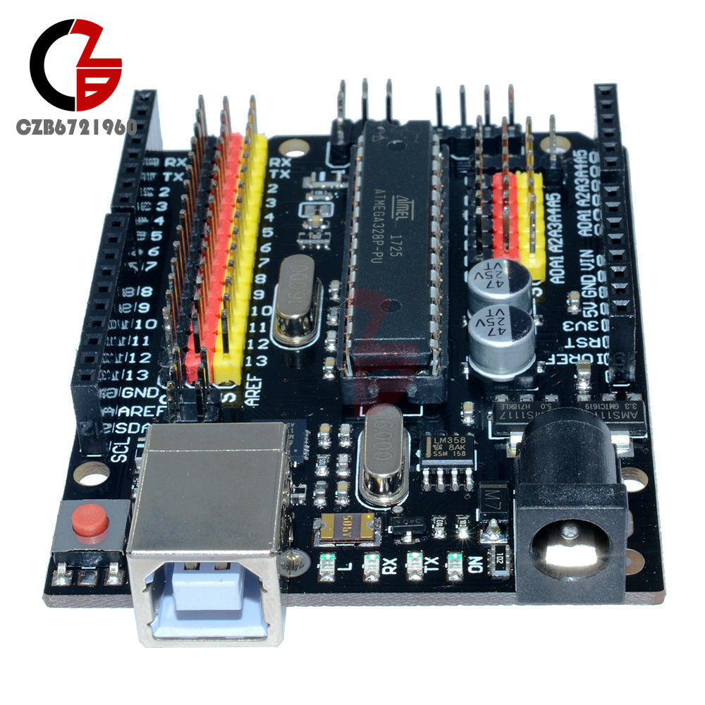 Compatible Arduino UNO R3 PLUS Sensor I/O Shield Atmega328P 16U2 Expansion Board