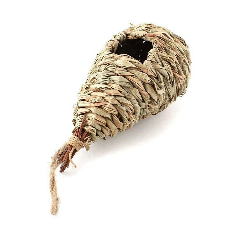 Natural grass of woven hanging Birdhouse nest birds house of st bird house E7YY6