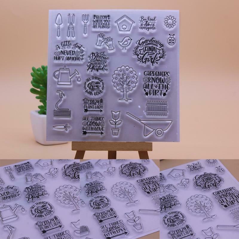 Spring Farm Silicone Clear Seal Stamp DIY Scrapbooking Embossing Photo Album