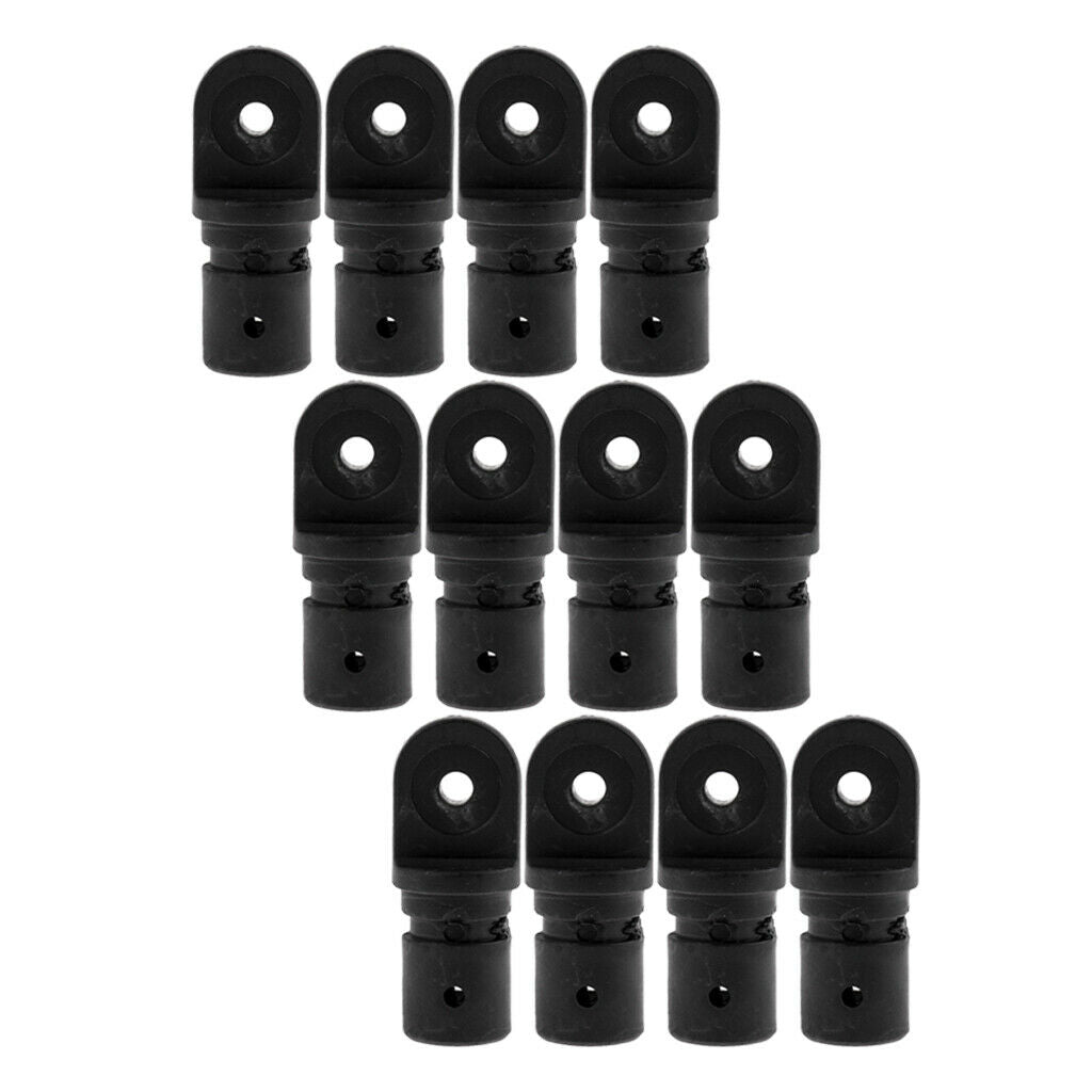 Qty 12 Nylon 7/8" 22mm Tube Eye End Insert Fit for Boat Bimini Top Cover Canopy