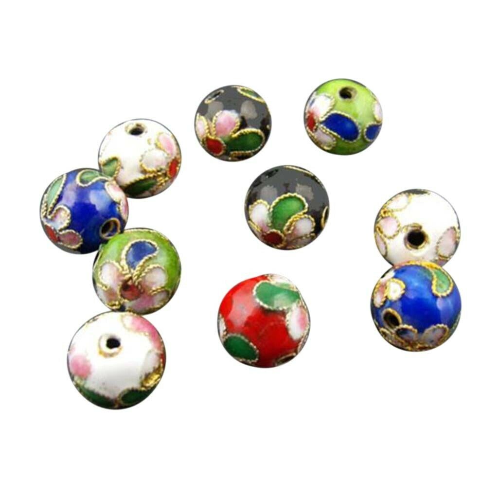 30 pieces of mixed color cloisonne spacer finds beads in