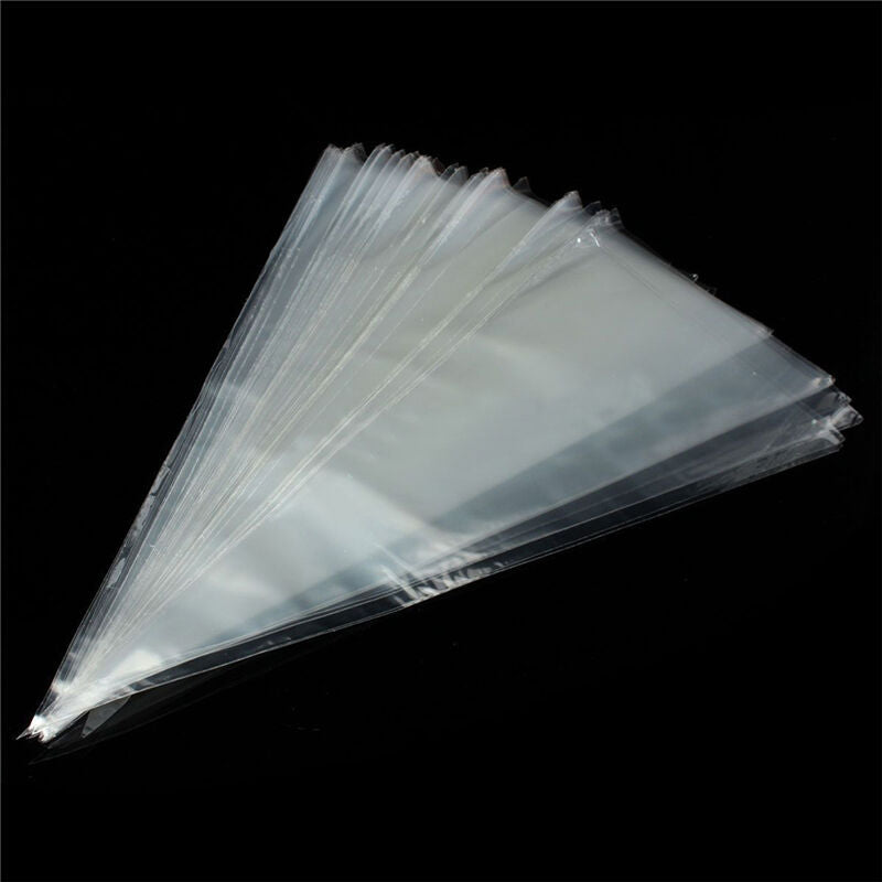 50x Cone Clear Candy Birthday Party Gift Display Cellophane Cello Treat Ba.l8