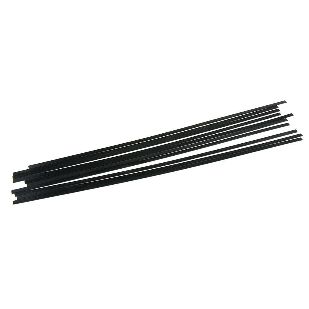 10 Pieces Guitar Fingerboard Fretboard Binding Purfling Strips Black