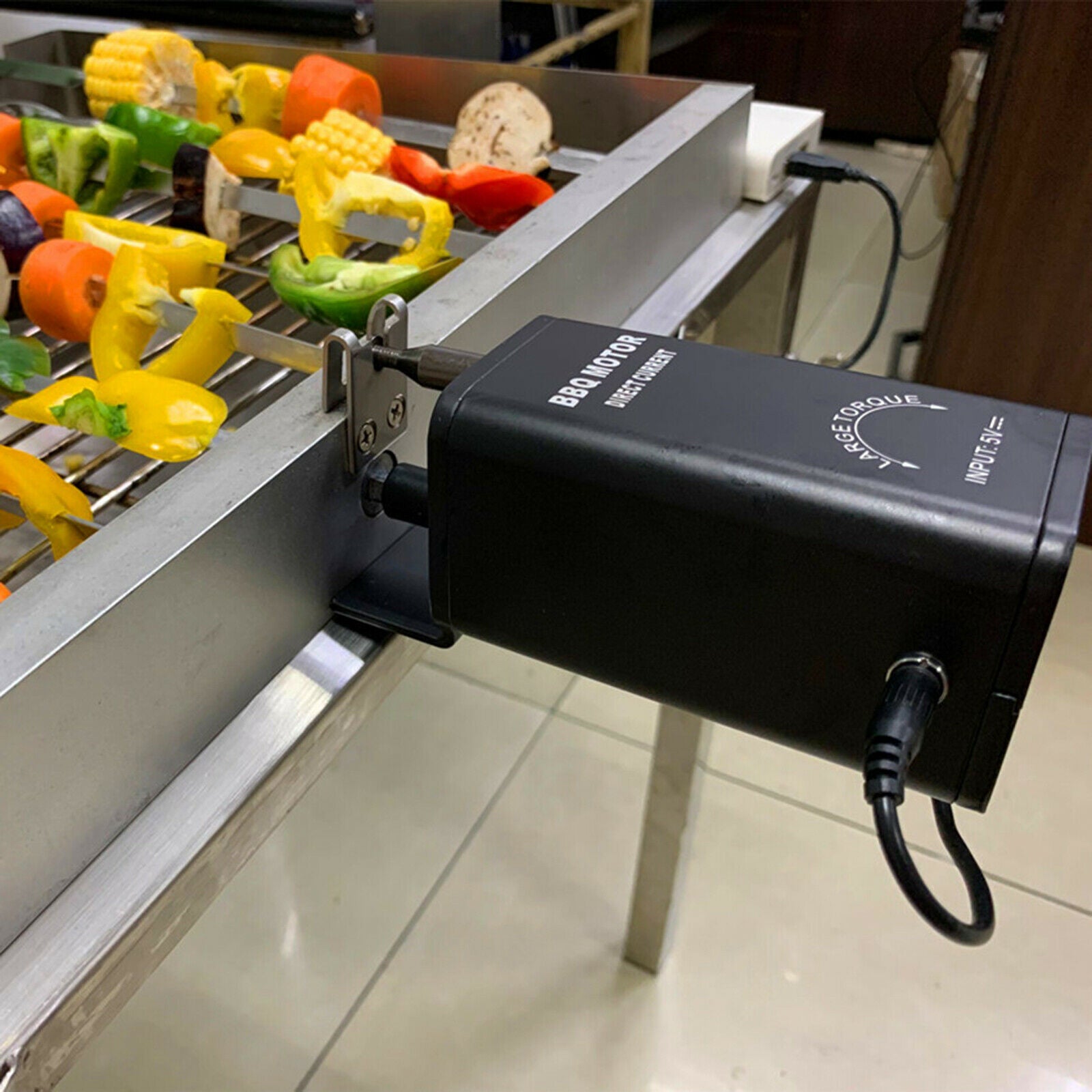 DC5V Barbecue Motor Small Size Rotisserie Outdoor Tool with USB Cable