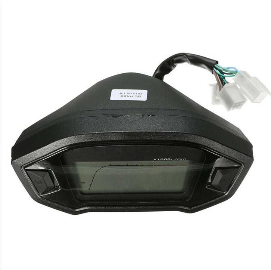 Motorcycle LCD Digital Speedometer Odometer LED Backlight Speed Sensor N-5 Gear