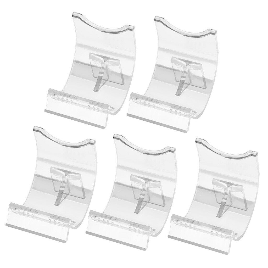 5x Transparent Acrylic Lighter Display Stand Base Holder Bracket Plate