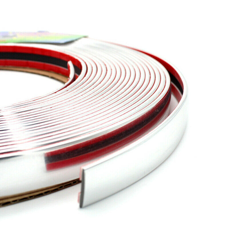 15Mx20mm Car Chrome DIY Moulding Trim Strip For Grille Window Door Bumper Mirror