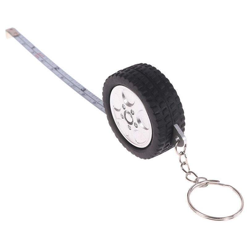 Mini Retractable Tape 1m Tape Measure Centimeter/Feet Tire Shape Rul.l8