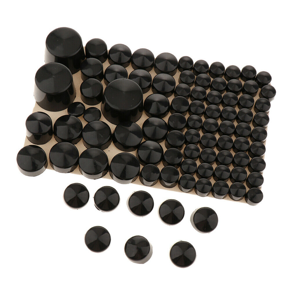 Black Motorcycle Nut Bolt  Cover, Protection Case Accessories For  Touring