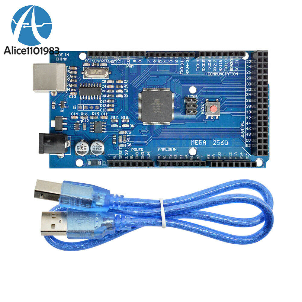 2PCS  Atmega2560-16AU CH340G ATMEGA 2560 R3 Board Mega2560 R3 For Arduino