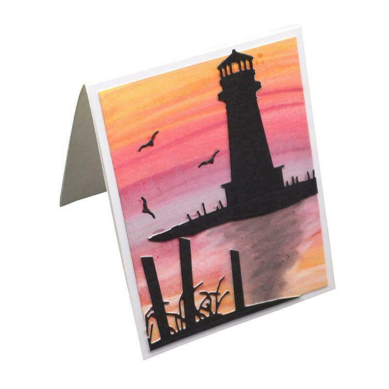 Lighthouse Metal Cutting Dies Stencil DIY Scrapbooking Album Stamp Paper Card