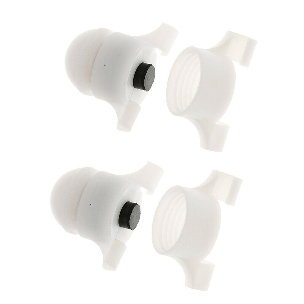 2Pcs Fishing Alert LED Night Fishing Rod Tip Clip on   Strike Bite Alarms
