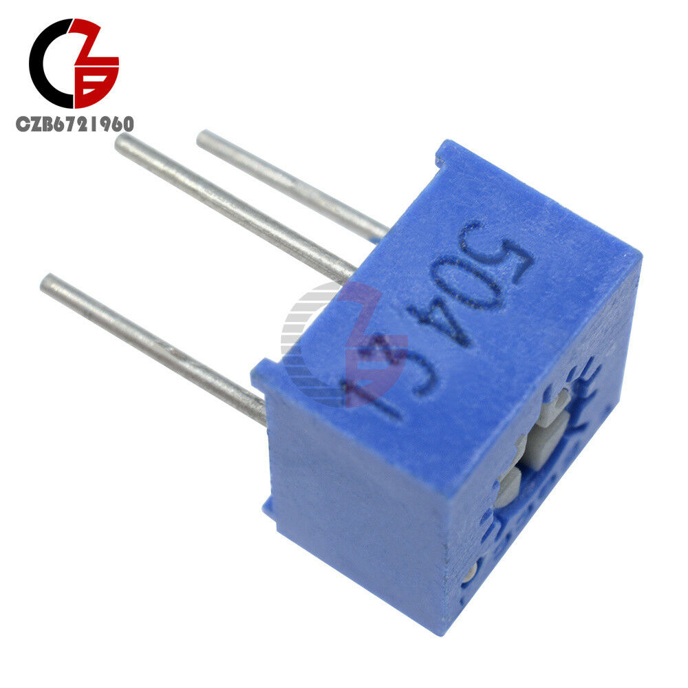10Pcs 3362P-504 3362 P 500K ohm High Precision Variable Resistor Potentiometer
