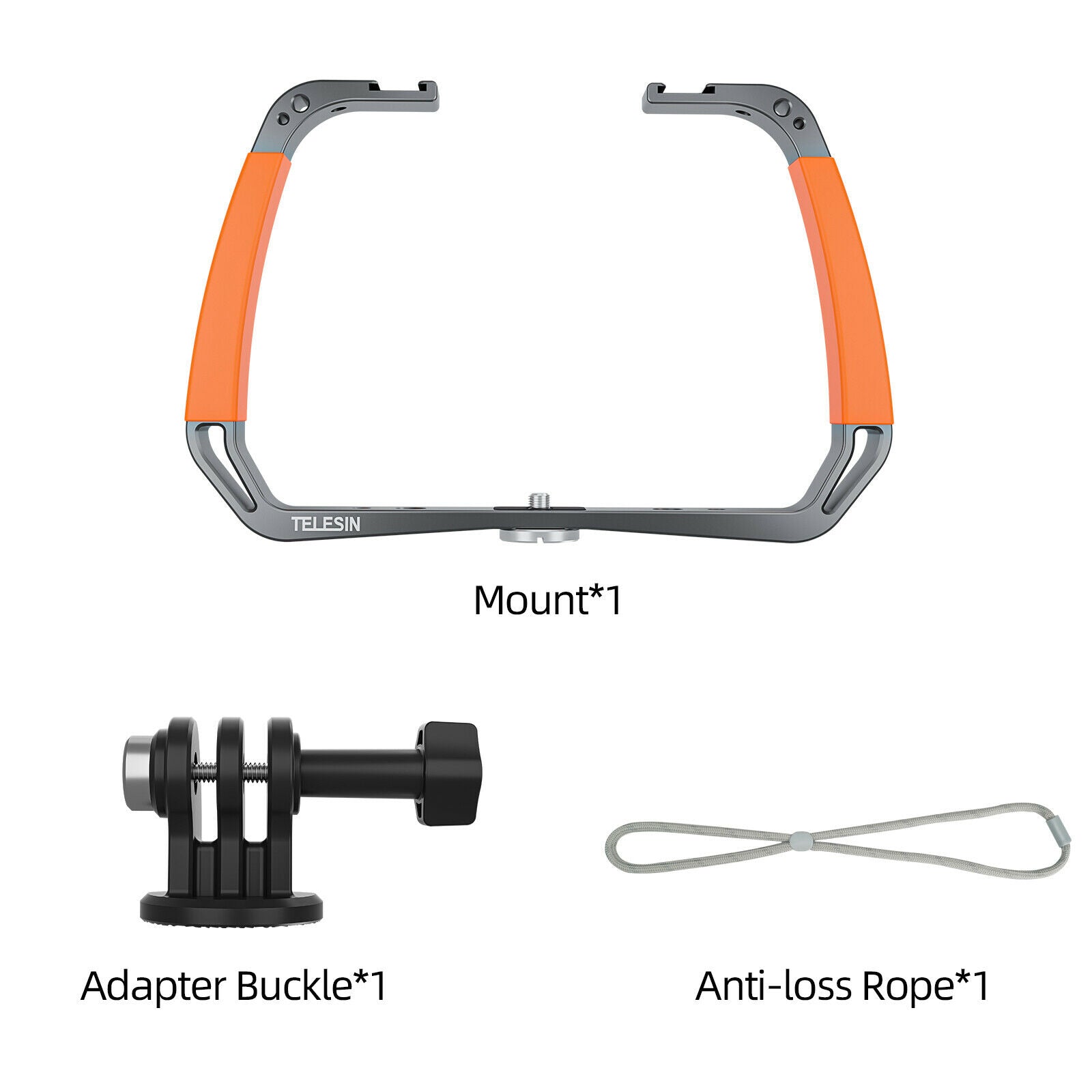 Aluminum Alloy Silicone Handle Rig Diving Stabilizer Underwater Shooting Mounts