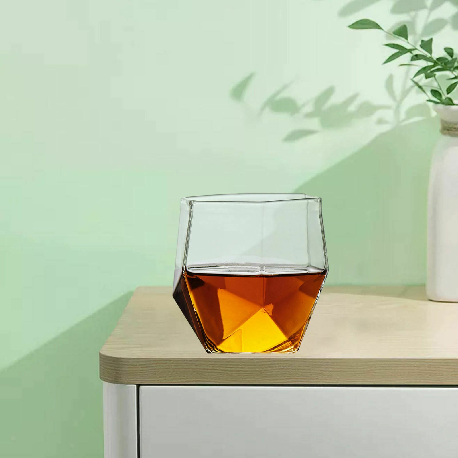 Unique Geometric Flip Cup Creative Triangle Flip Cup Wine Glass for Kitchen