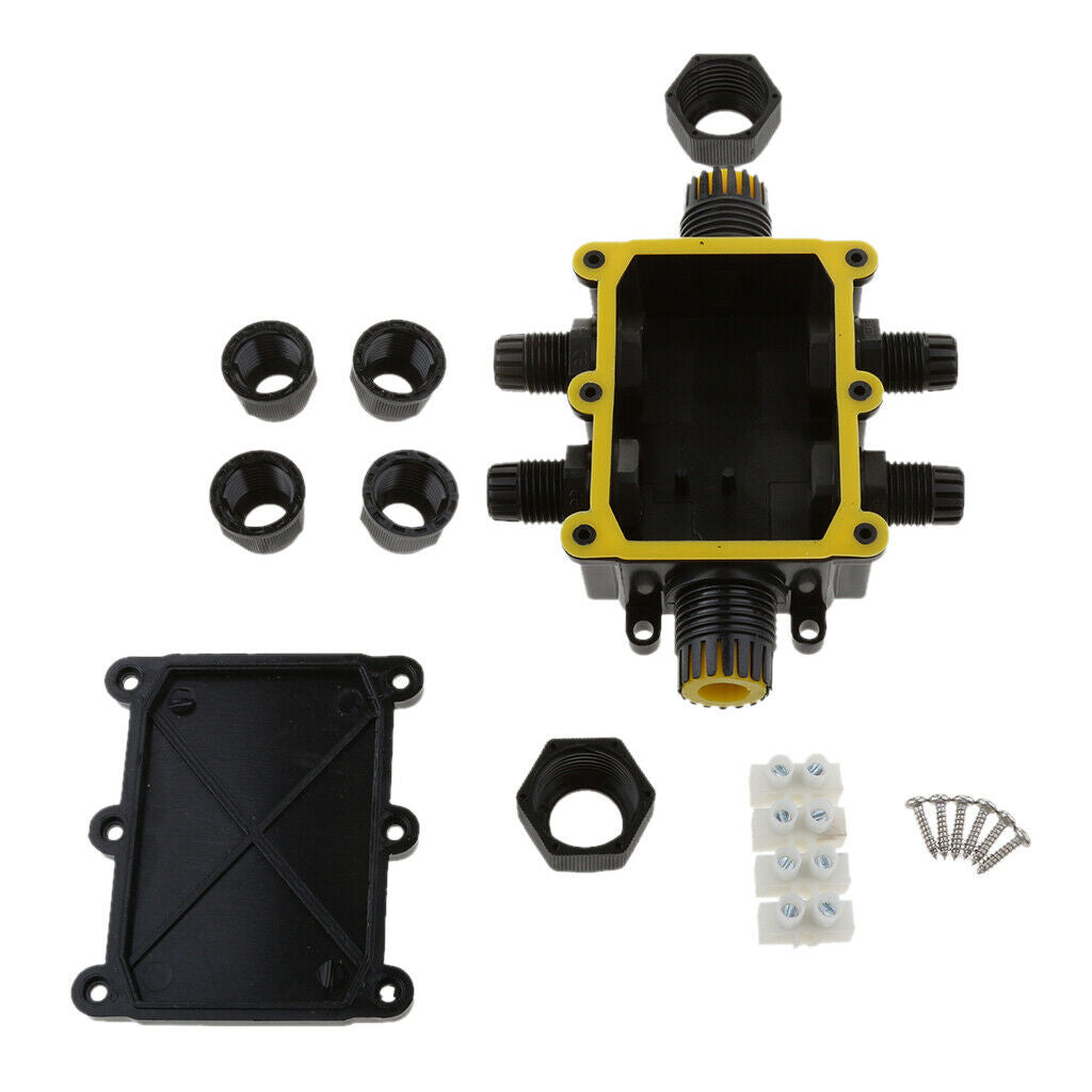 2Pieces G713 6Way Outdoor Waterproof IP68 Underground Cable Junction Box