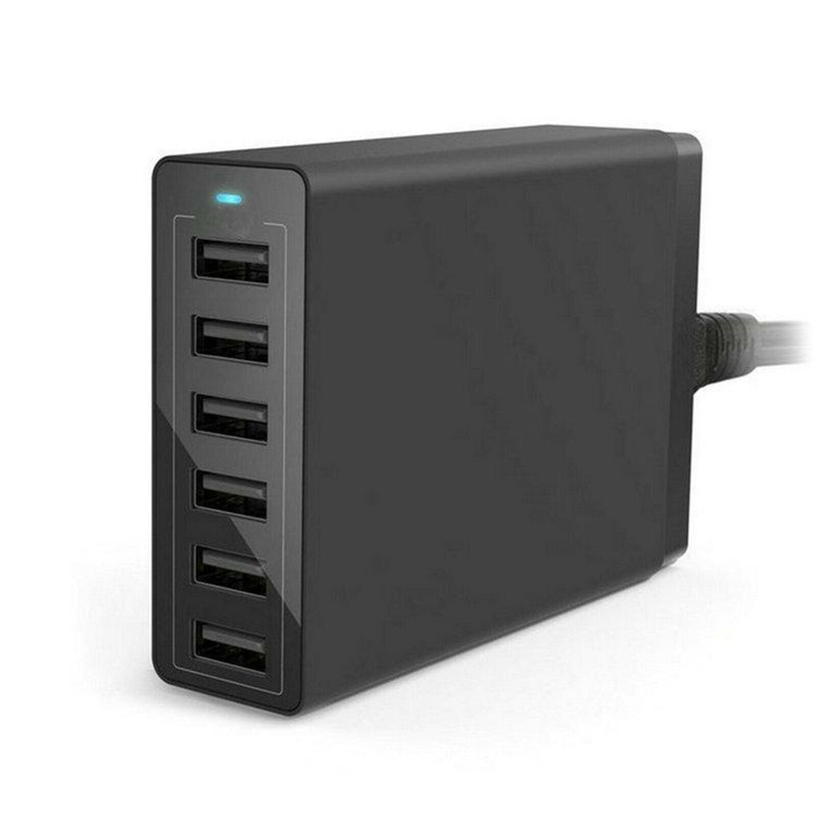 Portable Quick Charge Six USB Ports Charger Block Adapter Fast Charging Dock