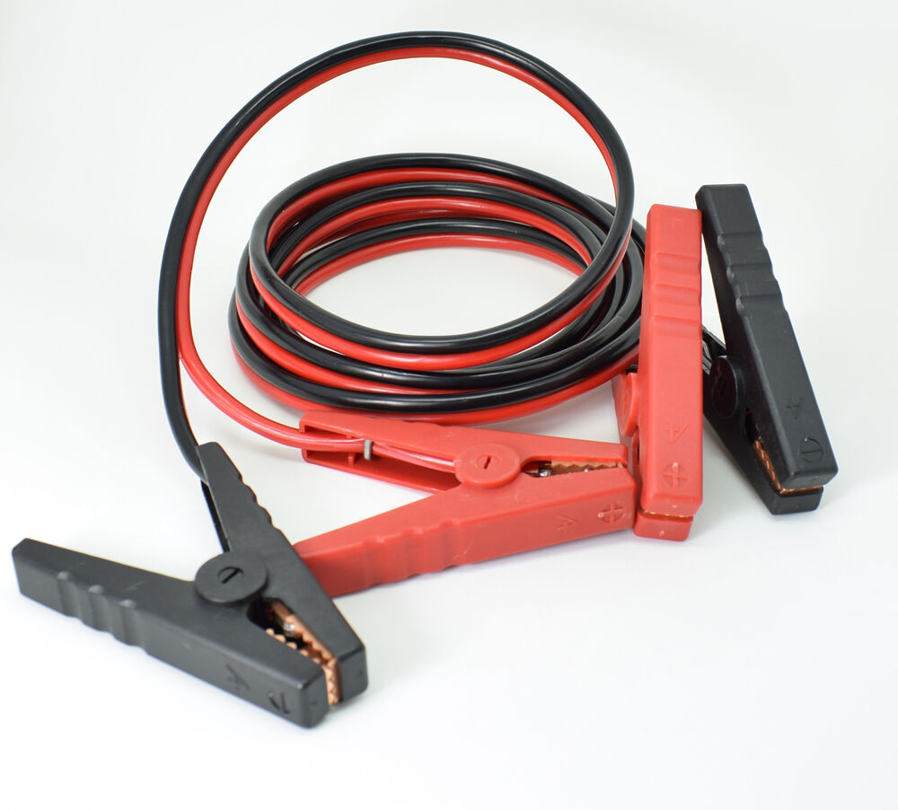 1pair Car Battery Booster Line Jumping Cables Power Fire Wire w/Heavy Duty Clip