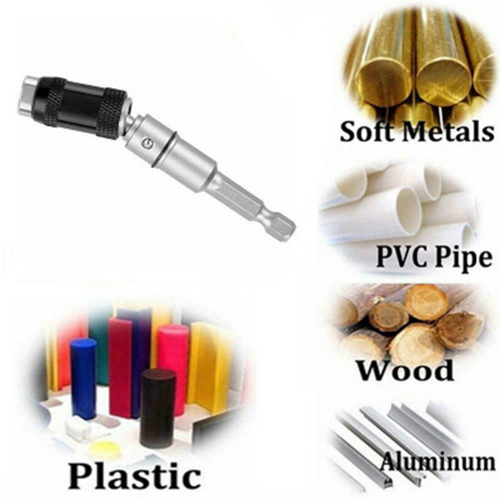 2x Magnetic Screw Drill Tip 20° Pivot Mode Holder Quick Release Extension
