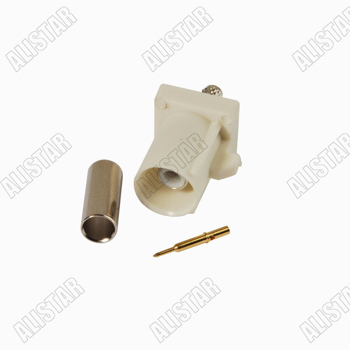 5x Fakra B Male Connector 9001 White Crimp RG316 RG174 LMR100 Car Radio Stereo