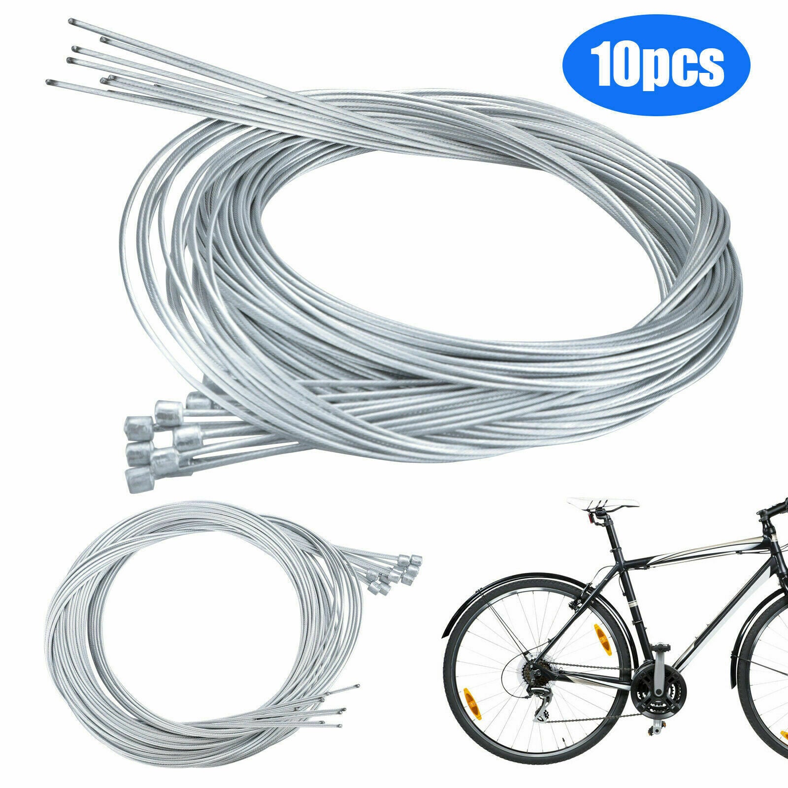 10 Bicycle Shifter Derailleur Gear Stainless Steel Rear Inner Cable 200cm