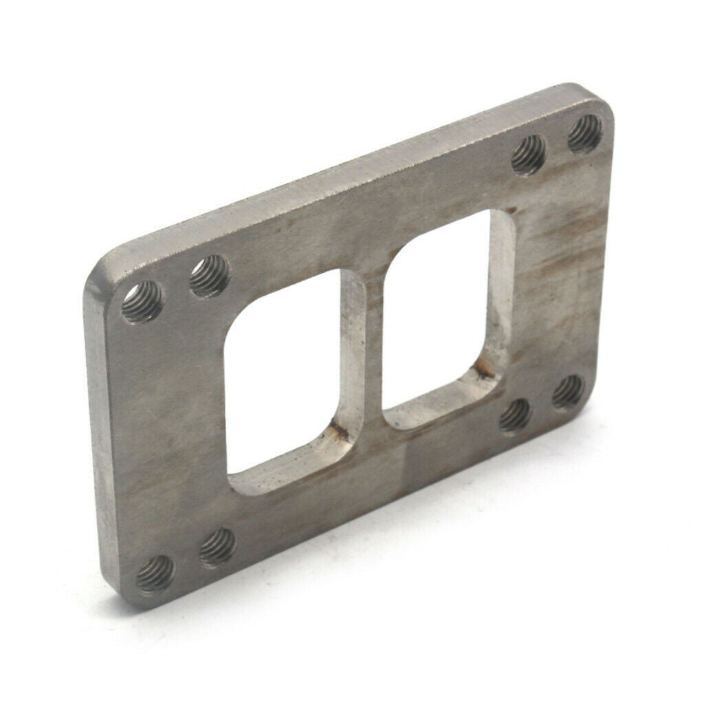 New Heavy Duty Turbo Flange Adapter For T6 To T4 Divided Exhaust 8 Holes