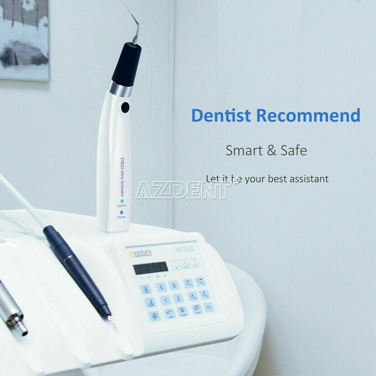 Dental Endo Ultra Activator Handpiece Sonic Endo Irrigator + 6pcs Titanium Tips
