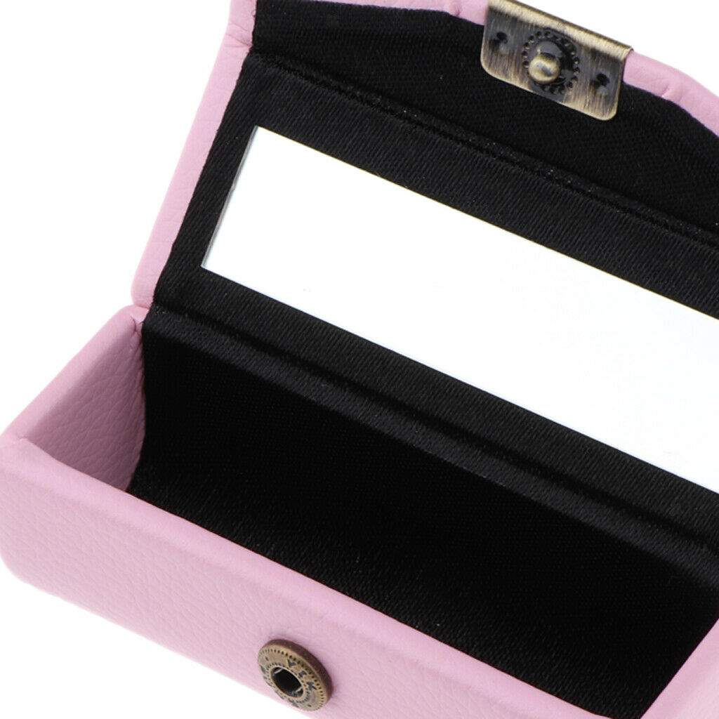Colorful Leather Lipstick Case Gifts Organizer Bag Lipstick Holder Durable Soft