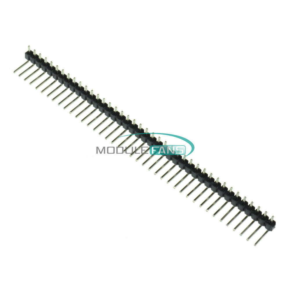 20PCS 40 Pin 2.54mm Right Angle Single Row Male Pin Header PCB  for Arduino